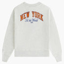 Kith X New York Knicks Kids Empire Nelson Crewneck Light Heather Grey