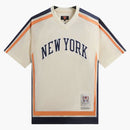 Kith X New York Knicks Mesh Leon Top Sandrift