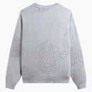 Kith X New York Knicks Sketched Vintage Nelson Crewneck Light Heather Grey