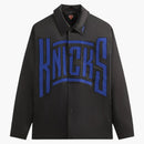 Kith X New York Knicks Snap Front Coaches Jacket Black