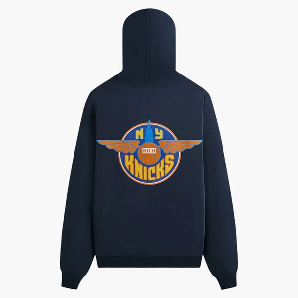 Kith X New York Knicks Wingman Vintage Nelson Hoodie Nocturnal
