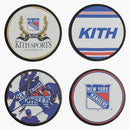 Kith x New York Rangers pro Inglasco 4-Puck Coasters Multicolor