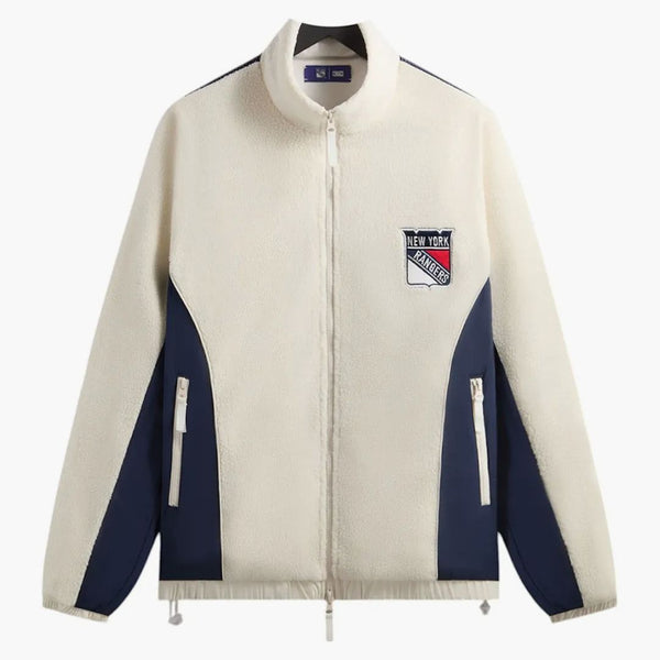 Kith X New York Rangers Polar Fleece Full Zip Sandrift