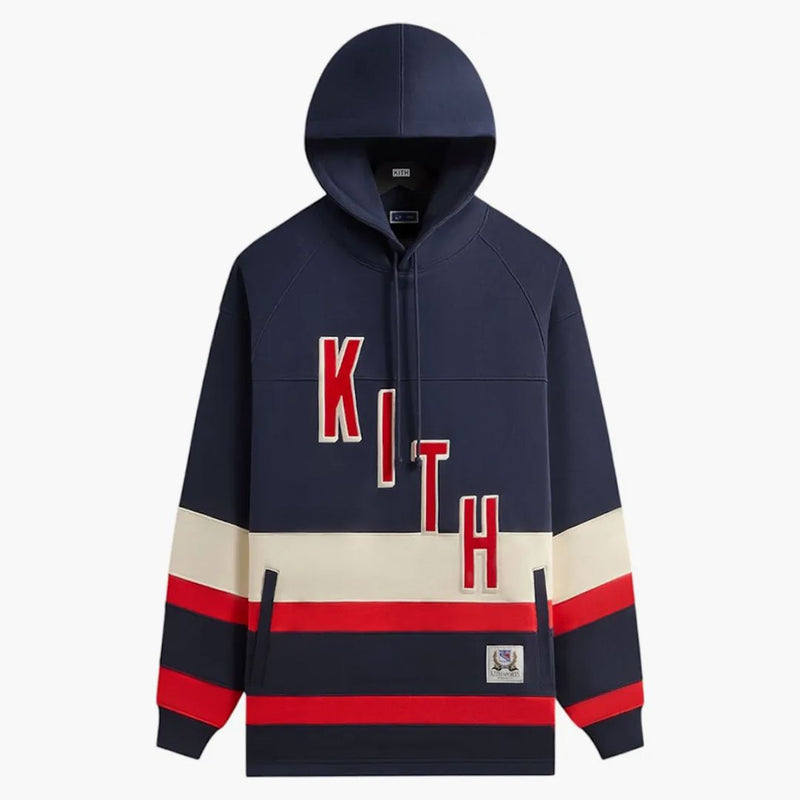 Kith X New York Rangers Skewed Delk Hoodie Nocturnal