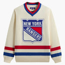 Kith X New York Rangers V-neck Lewis Sweater Sandrift