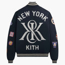 Kith X New York Yankees All-over Embroidered Wyona Full Zip Nocturnal
