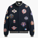 Kith X New York Yankees All-over Embroidered Wyona Full Zip Nocturnal
