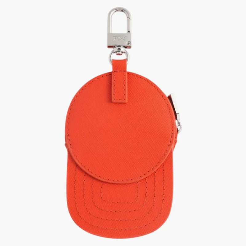 Kith X New York Yankees Baseball Cap Leather Pouch Poppy