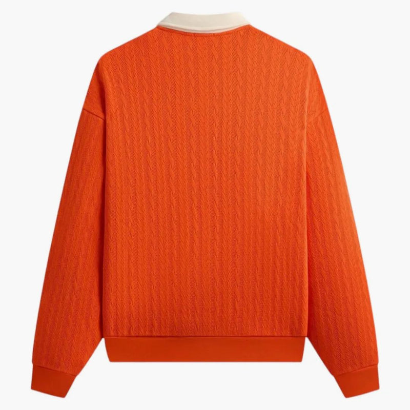 Kith X New York Yankees Cable Fleece Nelson Sweatshirt Poppy