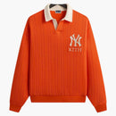 Kith X New York Yankees Cable Fleece Nelson Sweatshirt Poppy