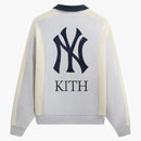 Kith X New York Yankees Paneled Nelson Rugby Light Heather Grey