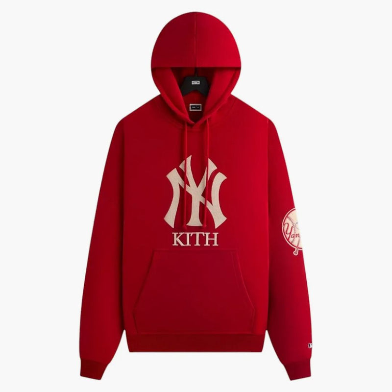 Kith X New York Yankees Plush Fleece Cropped Braxton Hoodie Fame