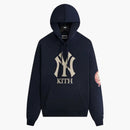 Kith X New York Yankees Plush Fleece Cropped Braxton Hoodie Nocturnal