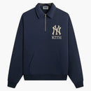 Kith X New York Yankees Quarter Zip Popover Sweatshirt Nocturnal