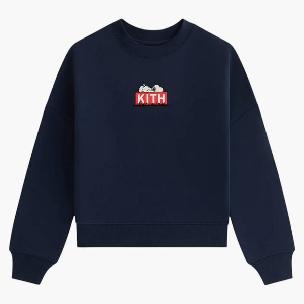 Kith X Peanuts Kids Doghouse Classic Logo Crewneck Nocturnal