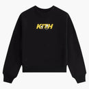 Kith X Peanuts Kids Skateboard Fast Logo Crewneck Black