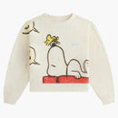 Kith X Peanuts Kids Sleeping Doghouse Crewneck Sandrift