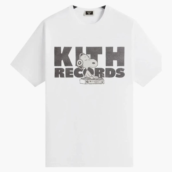 Kith X Peanuts Kith Records Vintage Tee White