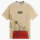 Kith X Peanuts Sleeping Doghouse Comic Vintage Tee Sandrift