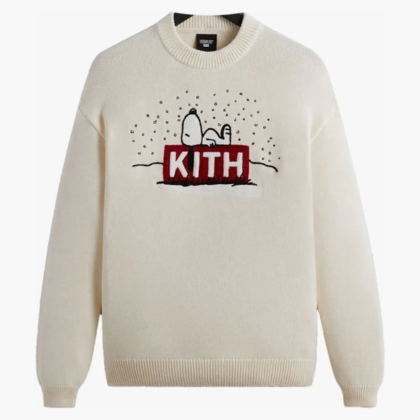 Kith X Peanuts Snoopy Sweater Sandrift