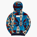 Kith x Pendleton Terry Williams Hoodie tyrkysová/multi