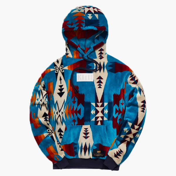 Kith X Pendleton Terry Williams Hoodie Turquoise/Multi