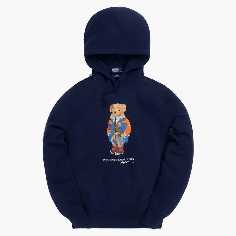Kith X Polo Ralph Lauren Fleece Hoodie Navy Blue