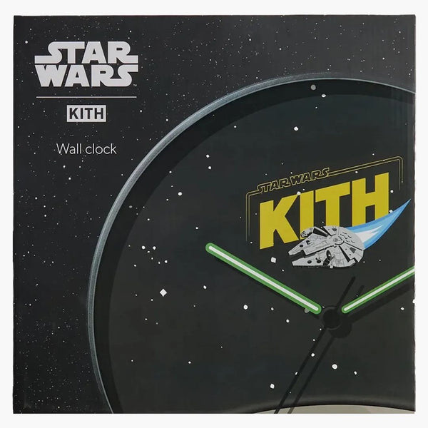 Kith x Star Wars Millennium Falcon Ship Wall Wall Clock Black