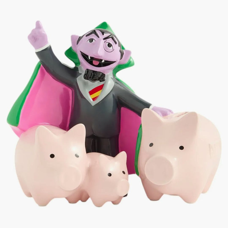 Kith X Sesame Street počet z hraběte Piggy Bank Multi