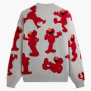 Kith X Sesame Street Elmo Intarsia Crewneck Sweater Light Heather Grey