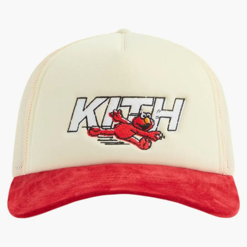 KITH X Sesame Street Fast Elmo Nolan Trucker Cap Sandid