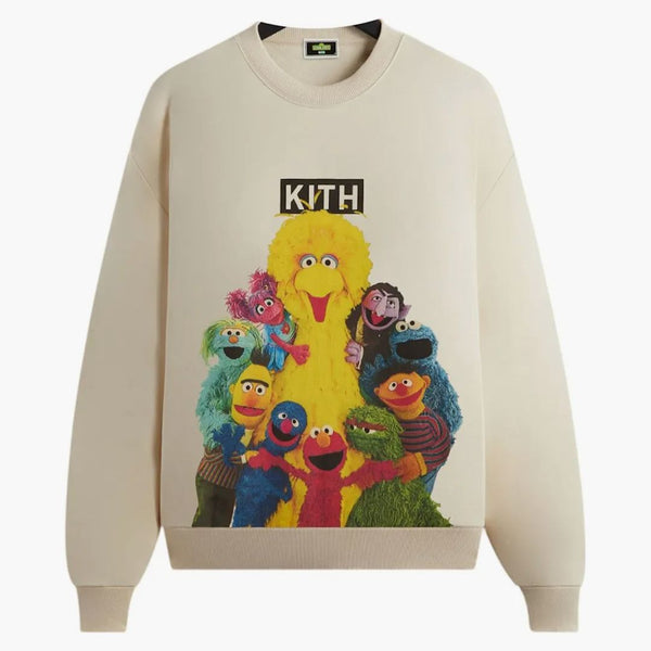 Kith X Sesame Street Group Hug Nelson Crewneck Waffle
