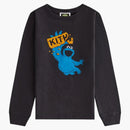 Kith X Sesame Street Kids Cookie Vintage Tee Black