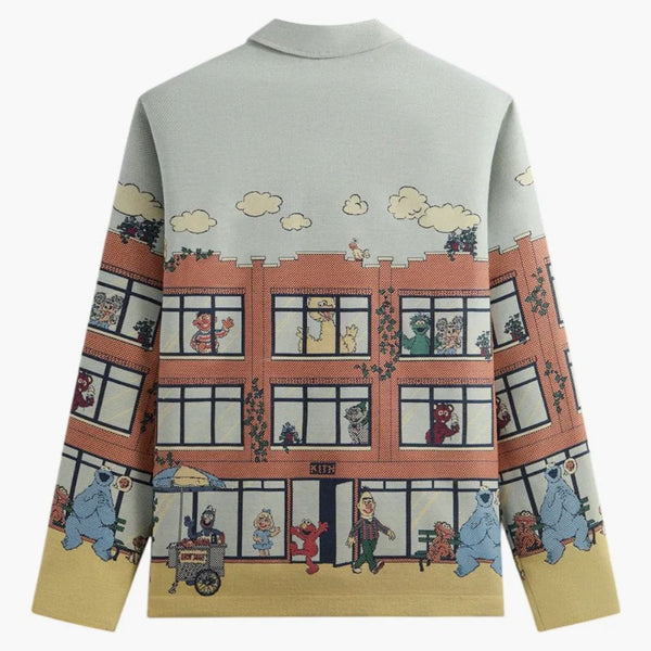 Kith X Sesame Street Lafayette St Tapestry Jacket Powder