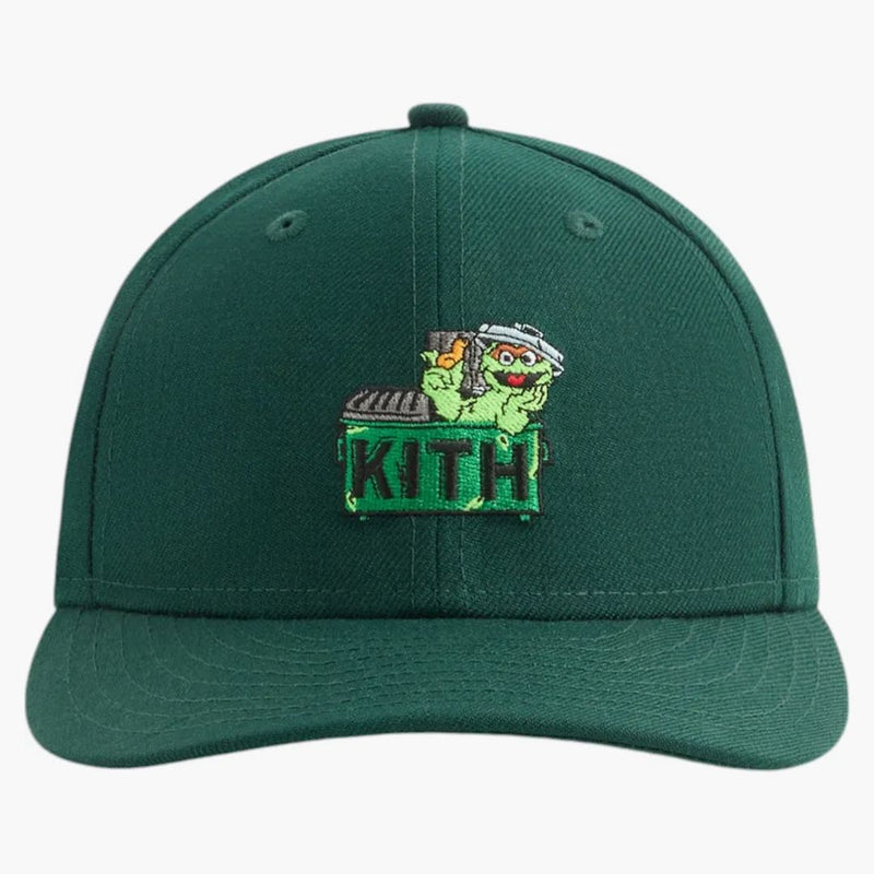 KITH X Sesame Street New Era Oscar the Grouch 59fifty Low Profile Fitted Cap Stadium