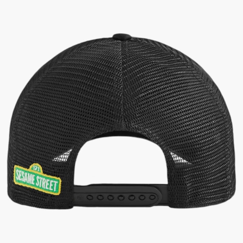Kith X Sesame Street Super Grover Nolan Trucker Cap Black