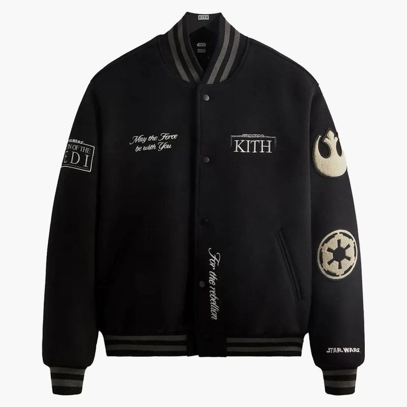 Kith X Star Wars Anniversary Varsity Jacket Black Ph