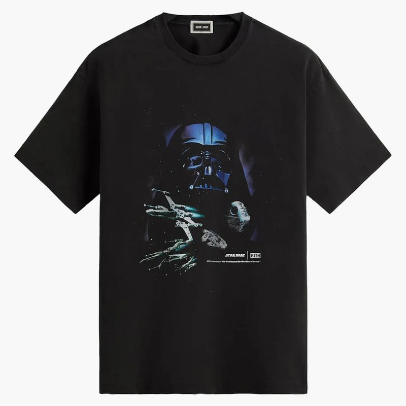 Kith X Star Wars Darth Vader Space Poster Vintage Tee Black Ph