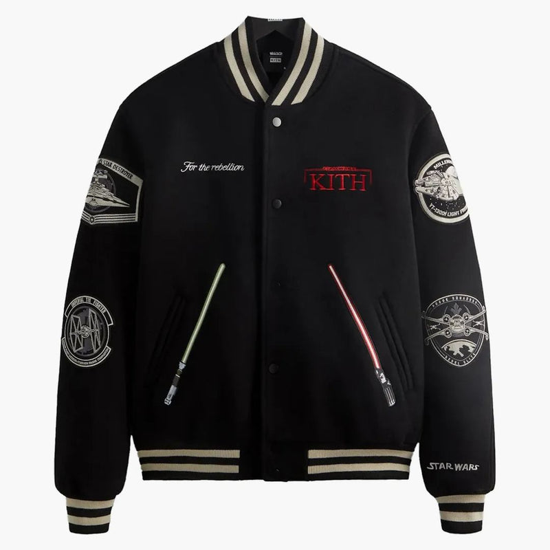 Kith X Star Wars Jedi Varsity Jacket Black Ph