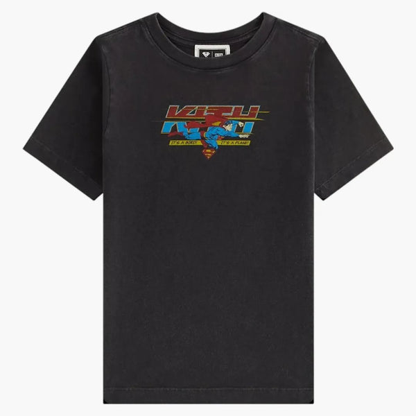 Kith X Superman Kids It's A Bird Vintage Tee Black