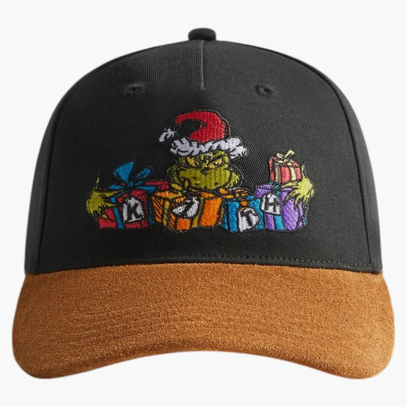 Kith X The Grinch Bay Low Pinch Crown Snapback Black