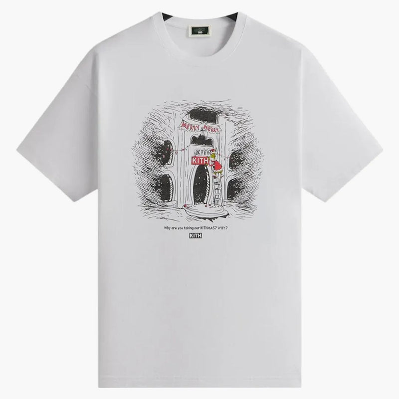 Kith X The Grinch Sign Vintage Tee White