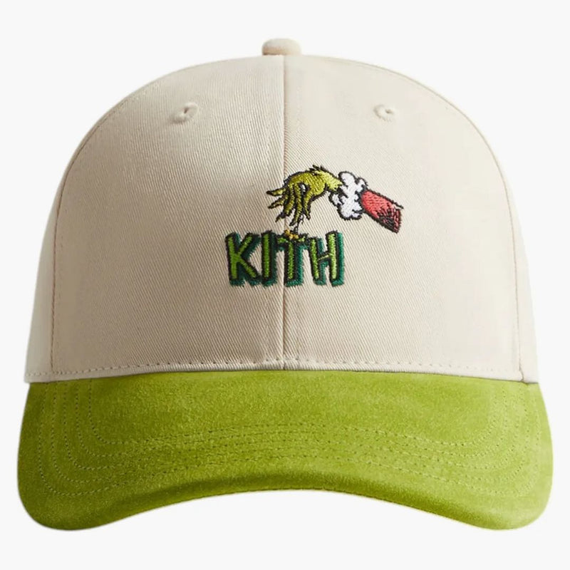Kith X Grinch Suede Brim Aaron Cap Matcha