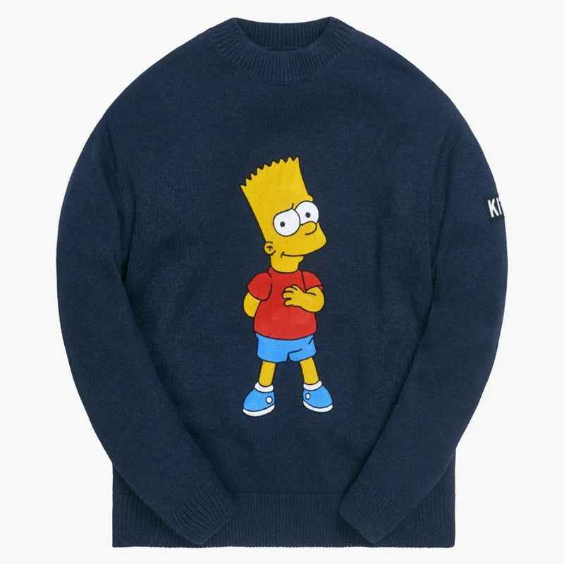 Kith x The Simpsons Bart Intarsia Svetr Navy/Multi