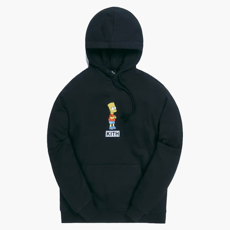 Kith x The Simpsons Bart logo hoodie svart