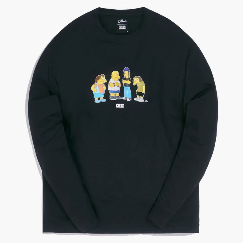 Kith X the Simpsons Bullies L/S Tea Black