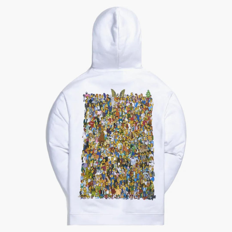 Kith X the Simpsons Cast of Characters Hoodie White