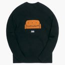 Kith x The Simpsons Couch Intarsia svetr černý
