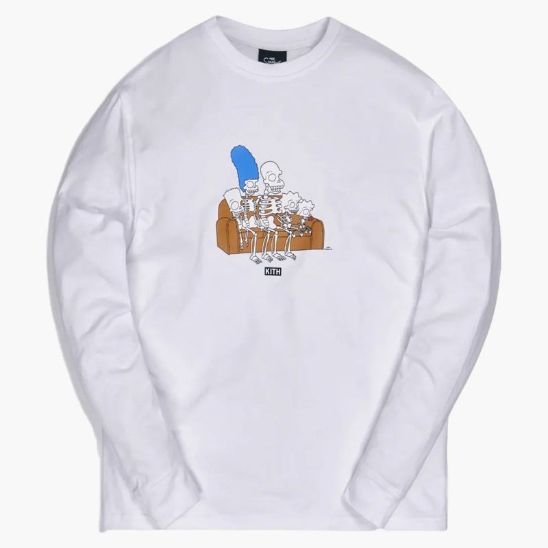 Kith X the Simpsons Couch L/S TEE White