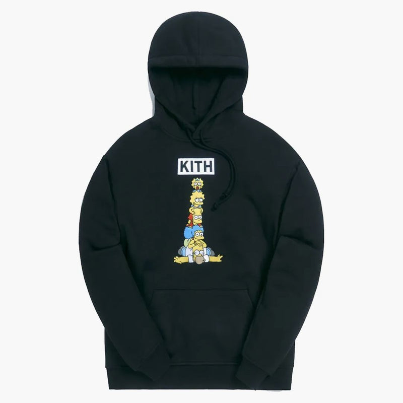 Kith X the Simpsons Family Stack Hoodie Black